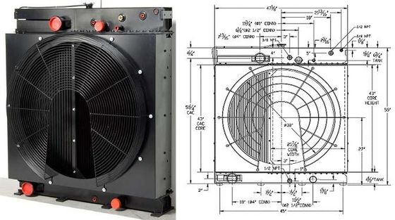 Gesoldeerde Lassende Hydraulische OlieWarmtewisselaar/Radiator voor Diesel Generator