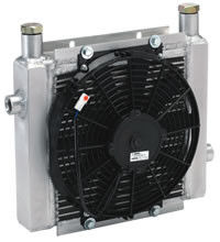 Hydraulische de OlieWarmtewisselaar van de plaatvin/DC24V-de Oliekoeler van de Aluminiumlucht