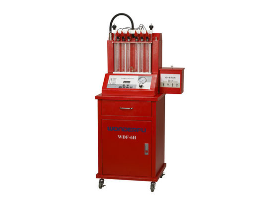 Het Meetapparaat en de Reinigingsmachine van de hoge Prestatiesbrandstofinjector met Oliesysteem, Cilinder 6