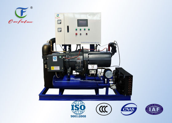 De eenheid van de schroefcompressor met PLC controle en de compressor van Bitzer CSH voor het koelhuis 2℃ van R407C