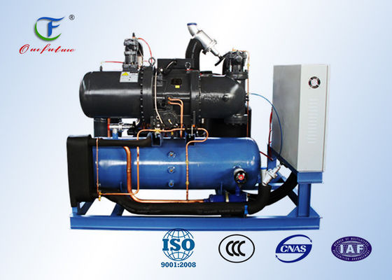 De eenheid van de schroefcompressor met PLC controle en de compressor van Bitzer CSH voor het koelhuis 2℃ van R407C